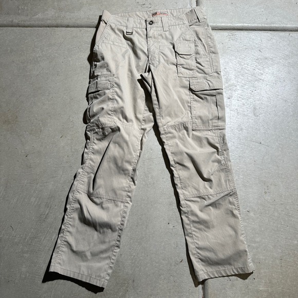 5.11 Tactical TDU Cargo Pants Mens 30x30 Khaki Ripstop Work Military 74512-055 - Picture 1 of 10